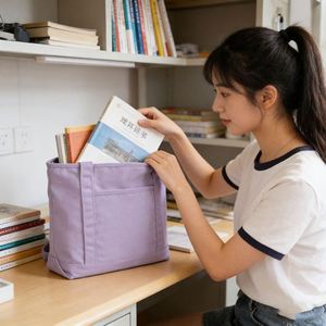 Bolso de Mano de Lona Retro para Mujer, Gran Capacidad, Bolso de Hombro Informal para Uso Diario, Bolso de Compras - Product Image 2