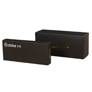 Packaging Box Carton Black Rigid Box Flat Luxury Folding Storage Paper Package Box For Sale