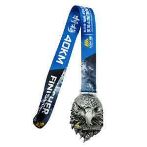 Vps. Fit Virtual Pace Series 19K Finisher เหรียญสังกะสีอัลลอยสีดำชุบด้วยปีกค้างคาวออกแบบรูปร่าง - Product Image 5