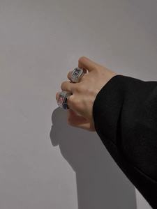 BOYI, joyería de mano de lujo de estilo Retro a la moda para hombre, anillo de reloj de piedra Moissanite, accesorios personalizados, regalo perfecto - Product Image 3