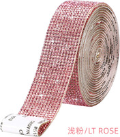 3 Rouleaux de bandes de strass auto-adhésives-Ruban de strass-Ruban diamant et enveloppe bling pour l'artisanat, le bricolage, l'art, la décoration