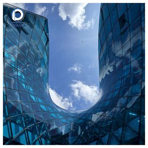 Muro Cortina de Vidrio con Rotura de Puente Térmico, Fachada Aislada de Aluminio para Ahorro Energético, Ideal para Edificios de Gran Altura, Oficinas, Hoteles y Centros Comerciales - Product Image 1