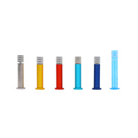 Plateaux vides jetables en verre syinger Luer Cap huile emballage remplissage Logo personnalisé impression verre syinger 1ml avec Luer Lock
