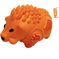 IOKHEIRA पालतू खिलौना रबर चबाना खिलौने दांत की सफाई रिसाव खाद्य कुत्ते के खिलौने जंगली सूअर आकार ज़ूम