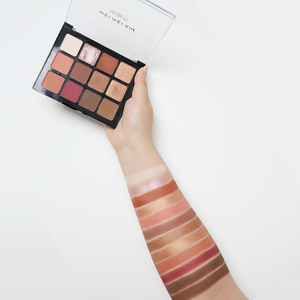 Paleta de sombras de ojos OEM Mixed Matte Shimmer de 12 colores, marca privada, suave, fácil de aplicar, cosmético para todo tipo de piel. - Product Image 4