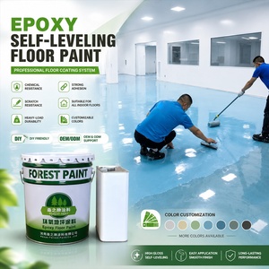 Customizable Color Two-component Epoxy Resin Floor <b>Painting</b> <b>Coating</b> With Test Epoxy Self Leveling Floor Paint for Carport - Product Image 1