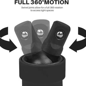 18-Piece Impact <b>Socket</b> Accessory Set CR-V Material Ratchet Wrench Extension Kit <b>Chrome</b> Finish for Repair Use OEM Customization - Product Image 2