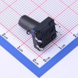 TSF001A16026A Tactile Switch DIP-4P,12x12mm Switch Round Button 2.6N Through Hole 12mm - Product Image 2