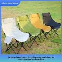 Chaise de lune d'extérieur à dossier haut, ensemble de chaise et table pliante portable, camping, pique-nique, stand, loisirs, fabricant d'emballage personnalisé