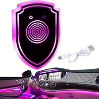 Nouvelles Lumières d'Ambiance LED Multicolores Sans Fil USB pour Voiture, Accessoires Décoratifs 12V pour Intérieur Automobile