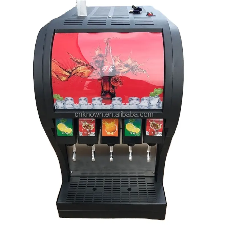 OEM Dispenser Minuman Karbonasi Food Grade Soda Fountain Mesin Penjual Otomatis Baja Tahan Karat Minuman Dingin Lunak