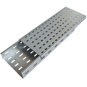 ผู้ผลิตขายส่งถาดวางสายไฟแบบมีรูพรุน ถาดวางสายไฟแบบเจาะรูชุบสังกะสี - Product Image 1
