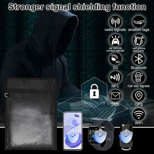 Logo personnalisé Nouveau sac de Faraday à <span class=keywords><strong>protection</strong></span> RFID avec blocage du signal Pochettes étanches pour téléphones portables Téléphone portable - Product Image 4