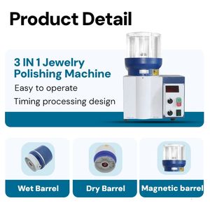 Hochwertige 6L Diamantringe Gold Schmuck Flüssigpolierer Nass-Trocken Magnetische 3-in-1 Schmuckpoliermaschine - Product Image 3