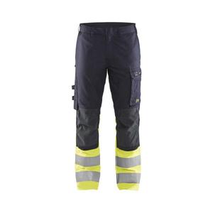 BLAKLADER - 178715128933C54 Pantalones inherentes multinorm elásticos Azul marino/amarillo-EAN 7330509805190 ROPA DE TRABAJO RESISTENTE A LLAMAS - Product Image 1