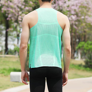 High Quality Ribbed Sleeveless <b>Men</b> Custom Wholesale Fitness Workout Crop Muscle <b>Singlet</b> Factory Supply - Product Image 4