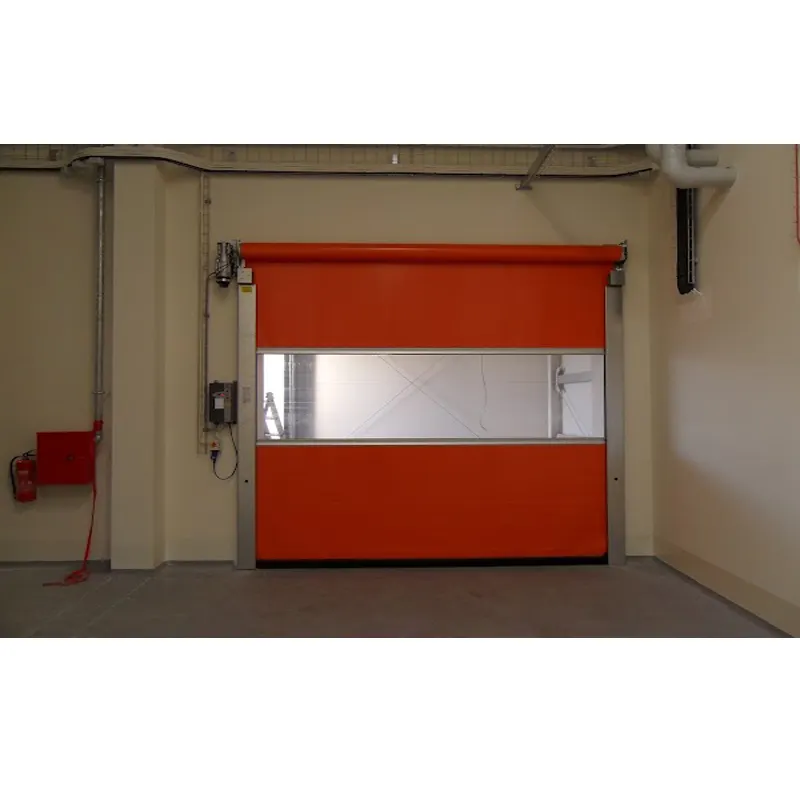 Prezzo basso automatico ad alta velocità in PVC Roll Up porte rapida rapida porta porta a microonde sensore di movimento Gate per il magazzino