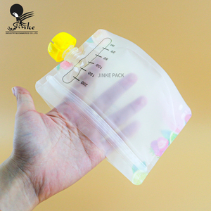 맞춤형 인쇄 유방 우유 보관 플라스틱 마일라 노즐이있는 스파우트 파우치 백 - Product Image 6