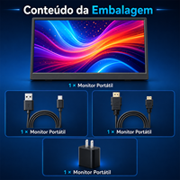 Layar Portabel Nirkabel OEM Tambahan dengan Speaker 15.6 Inci 1080P IPS 60Hz Baterai Ekstensi Layar Laptop untuk Kantor dan Perjalanan