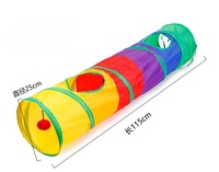 Chat jouant bâton cloche chat Tunnel poisson animal de compagnie mouvement interactif jouets ensemble pour chat