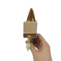 Brosse à blocs en bois écologique de haute qualité avec ensemble de tête de brosse métallique de grattoir de désherbage à extrémité en laiton