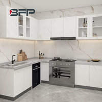 BFP Ensembles d'armoires d'îlot de cuisine blanches modernes et brillantes Meubles Designs d'armoires de cuisine pour toute la maison australienne