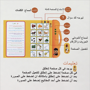 Enfant apprend l'alphabet arabe Sound Board Book pour enfants enfants avec de la <span class=keywords><strong>musique</strong></span> - Product Image 3