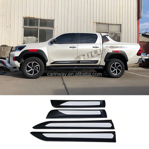 Embellecedor de puerta de coche blanco, Panel de moldura de carrocería de puerta, Placa de protección de puerta, piezas de carrocería, accesorios de coche para Hilux Revo Rocco 2021 - Product Image 6