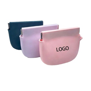 Portable Silicone Snap Closure <b>Pouch</b> <b>Mini</b> Storage Bag with Wrist Strap for Keys Coins Earphones Lipstick - Product Image 1