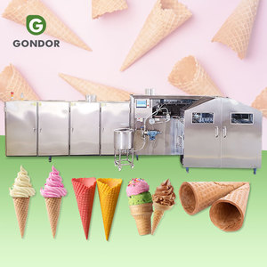 Boulanger de morsure de cône de crème glacée de <span class=keywords><strong>neige</strong></span> de gaufre de sucre automatique industrielle commerciale font la vente de machine - Product Image 1