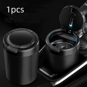 Wholesale Novax Embedded Portable <b>Car</b> LED Ashtray Universal Auto Ash Holders Cup Interior <b>Decor</b> Smokeless Box - Product Image 4