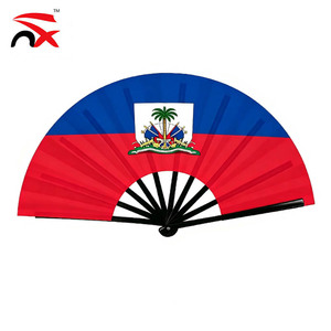 Ventaglio Pieghevole Personalizzato in Plastica Nuoxin con Bandiere Nazionali di Haiti, <span class=keywords><strong>Argentina</strong></span>, Portogallo, Brasile, Stile Europeo <span class=keywords><strong>e</strong></span> Americano per Eventi Calcistici - Product Image 1