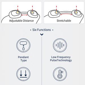 Collar Masajeador EMS con 15 Niveles de Pulso Eléctrico y 3 Niveles de Calentamiento, Compresa Caliente de Doble Pulso para Dolor Muscular - Product Image 3