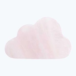 Cristal de jade blanc, cristal de quartz rose, cristal de guérison en forme de nuage pour la décoration de la maison - Product Image 3
