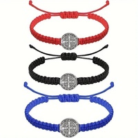 Bracelet unisexe en fer fait main réglable, motif Vierge Marie chrétienne, populaire en Europe et en Amérique, vente en gros
