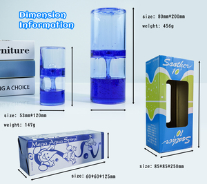 Cadeaux sensoriels, sablier à huile liquide, sablier à sable, <span class=keywords><strong>tube</strong></span> sensoriel pour cadeaux, jouets, décoration de bureau - Product Image 3