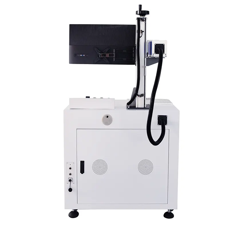 30 Wát UV Laser đánh dấu máy và máy khắc laser thủy tinh nhựa giấy vải đứng sợi Laser đánh dấu máy