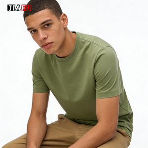 220gsm <strong>Tshirts</strong> for Men Blank Baggy Tee Drop Shoulder Half Sleeve Streetwear Designer Men T-shirt Hot Supplier Bulk Custom Logo - Product Image 2
