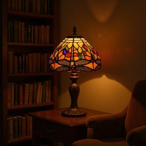 Lámparas de Mesa Estilo Tiffany Europeas para Sala de Estar, Dormitorio, Mesita de Noche, Estudio, Sala de Lectura - Venta Directa de Fábrica - Product Image 2