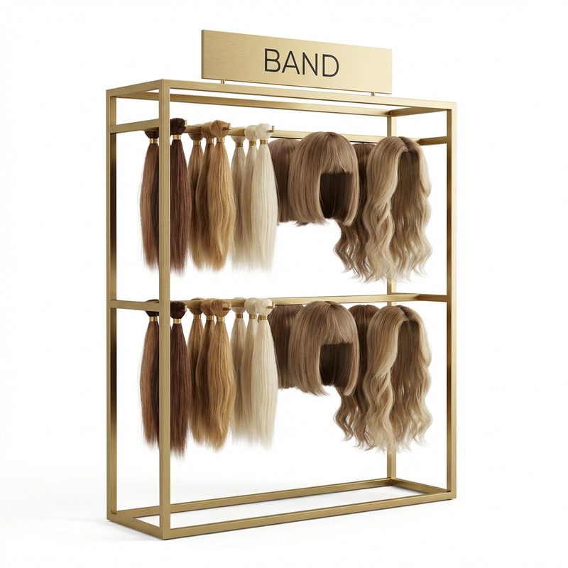 Personalized Logo Salon Gold Metal Human
