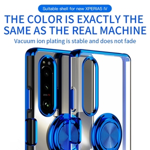 Funda de TPU suave transparente chapado con soporte de anillo para teléfono <span class=keywords><strong>Sony</strong></span> <span class=keywords><strong>Xperia</strong></span> 5 IV 10IV <span class=keywords><strong>1</strong></span> IV, gran oferta - Product Image 5