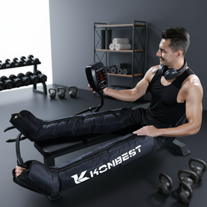 Беспроводной компрессионный массажер для ног с аккумулятором 2000 мА · ч, 5 подушек безопасности, 3 режима, перезаряжаемый, OEM для восстановления спорта - Product Image 1