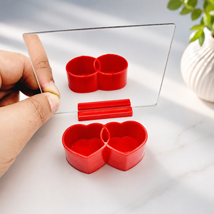 Trucco Magico con Illusione Visiva a Forma di Cuore, Cerchio e Stella, Accessorio per Magia Ravvicinata, Giocattolo per Bambini, Principianti e Maghi - Product Image 1