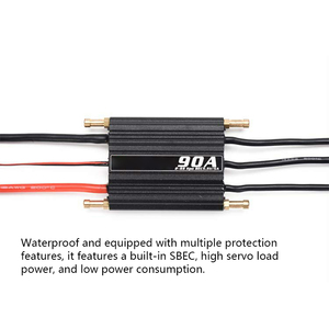 ESC Brushless Étanche 40A-180A avec Double Refroidissement Liquide 2-6S Lipo pour Modèles de Bateaux de Course RC - Vente en Gros - Product Image 4