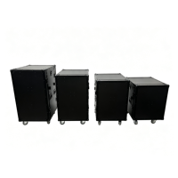 Estuche de Transporte con Ruedas Desmontable OEM de 10U para Amplificador, con 2 Puertas Combinables, Cierres de Seguridad y 2 Mesas para DJ