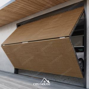 Puerta de Garaje de Lujo Empotrada, Moderna, Oculta, de Aluminio, Sistema de Puerta de Garaje Minimalista para Villa - Product Image 2