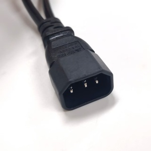 Cordon <span class=keywords><strong>d</strong></span>'extension répartiteur en Y 10A 250V, branche C14 vers double IEC C13, pour alimentation CA <span class=keywords><strong>d</strong></span>'ordinateurs, PDU, serveurs, onduleurs - Product Image 2