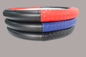 Housse de volant de voiture universelle personnalisable de 15 pouces pour Hiace, design sport en cuir, nouvelle - Product Image 6