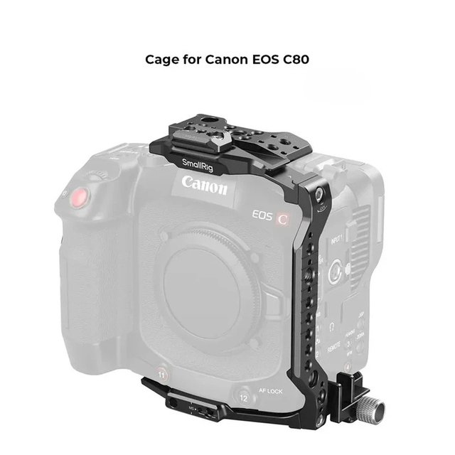 For C80 Camera Cage for EOS C80 Modular Design with Top Plate Detachable Baseplate and Right Side Plate 5810