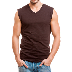 เสื้อกล้ามออกกำลังกายผู้ชายไซส์ใหญ่คุณภาพสูงแบบสั่งทำพิเศษ คอวี ระบายอากาศได้ดี เหมาะสำหรับฟิตเนสและเล่นกีฬา - Product Image 6